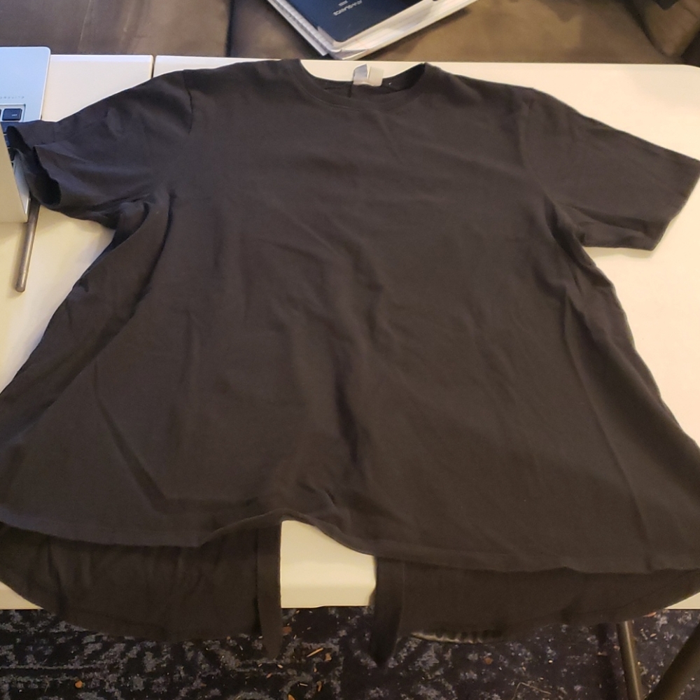 Asos open back black tshirt